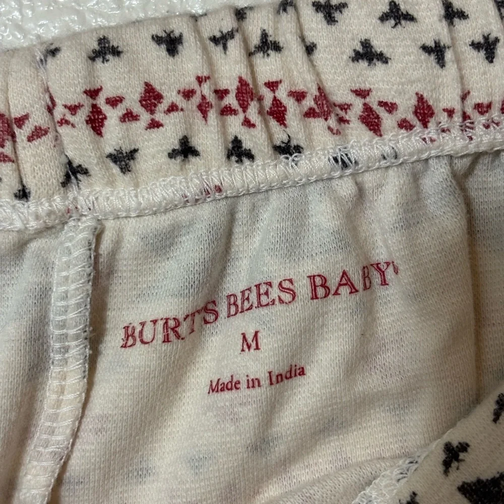 Burt’s Bees Adult Organic Cotton Pajama Pants Size Medium | Christmas print | - Picture 3 of 7